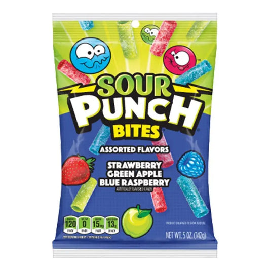 Sour Punch Mini Bites Assorted Flavours Bag