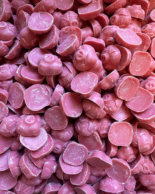 Pink chocolate pigs