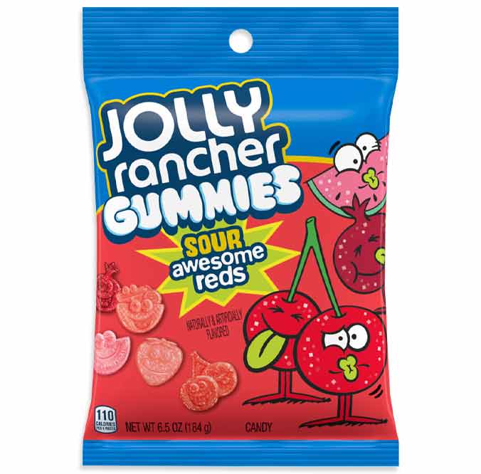 Jolly Rancher Gummies Sour Awesome Reds