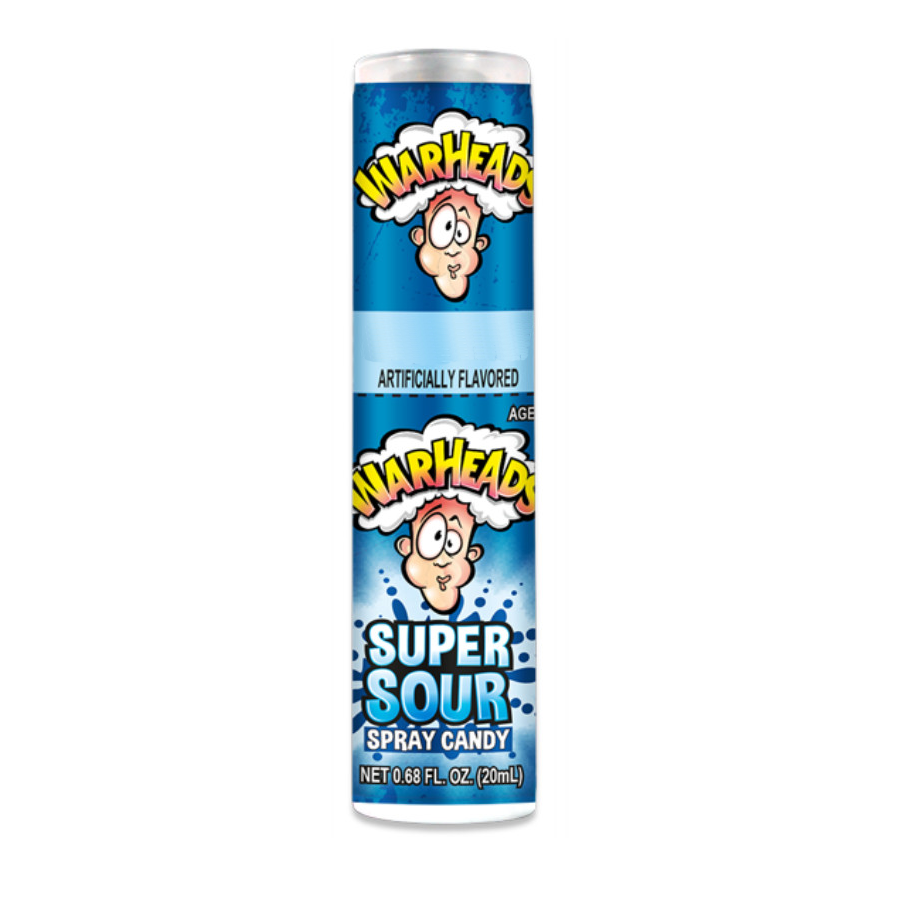 Warheads Super Sour Spray Candy - Blue raspberry